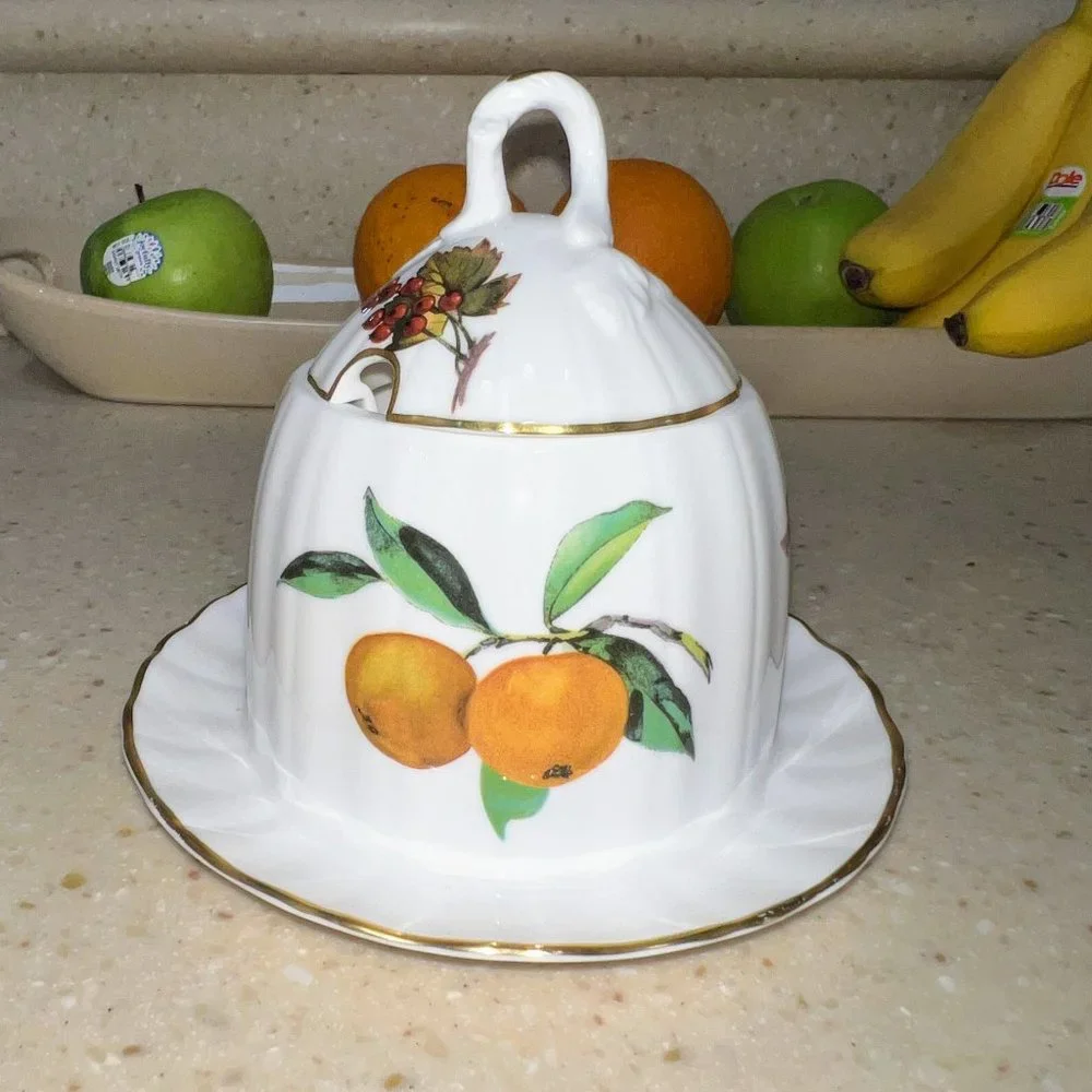 Royal Worcester Arden Fine Bone China Honey Pot - Picture 1 of 4